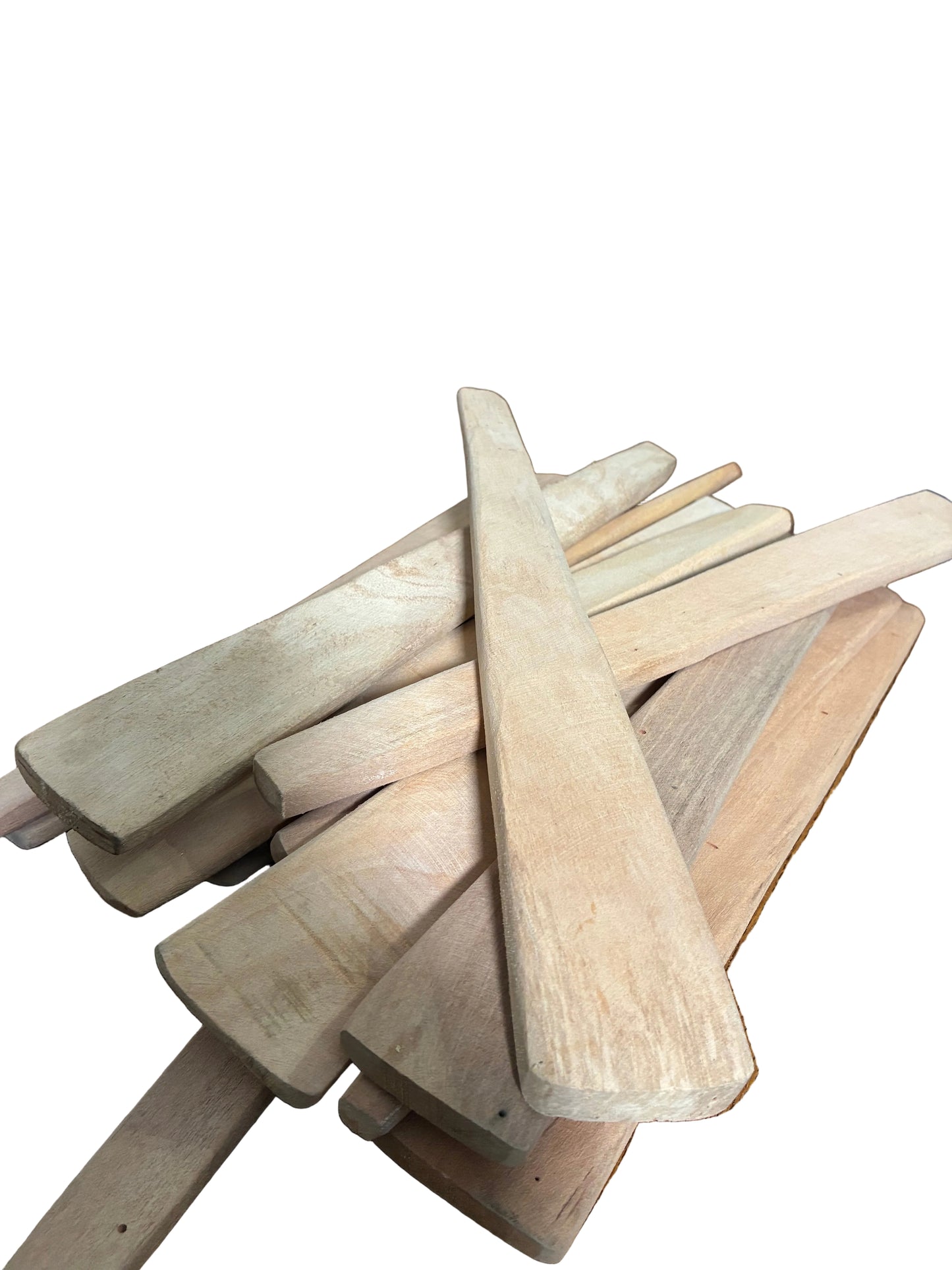 1 African Wooden Spatula Turning Stick - Omorogun and two igbako