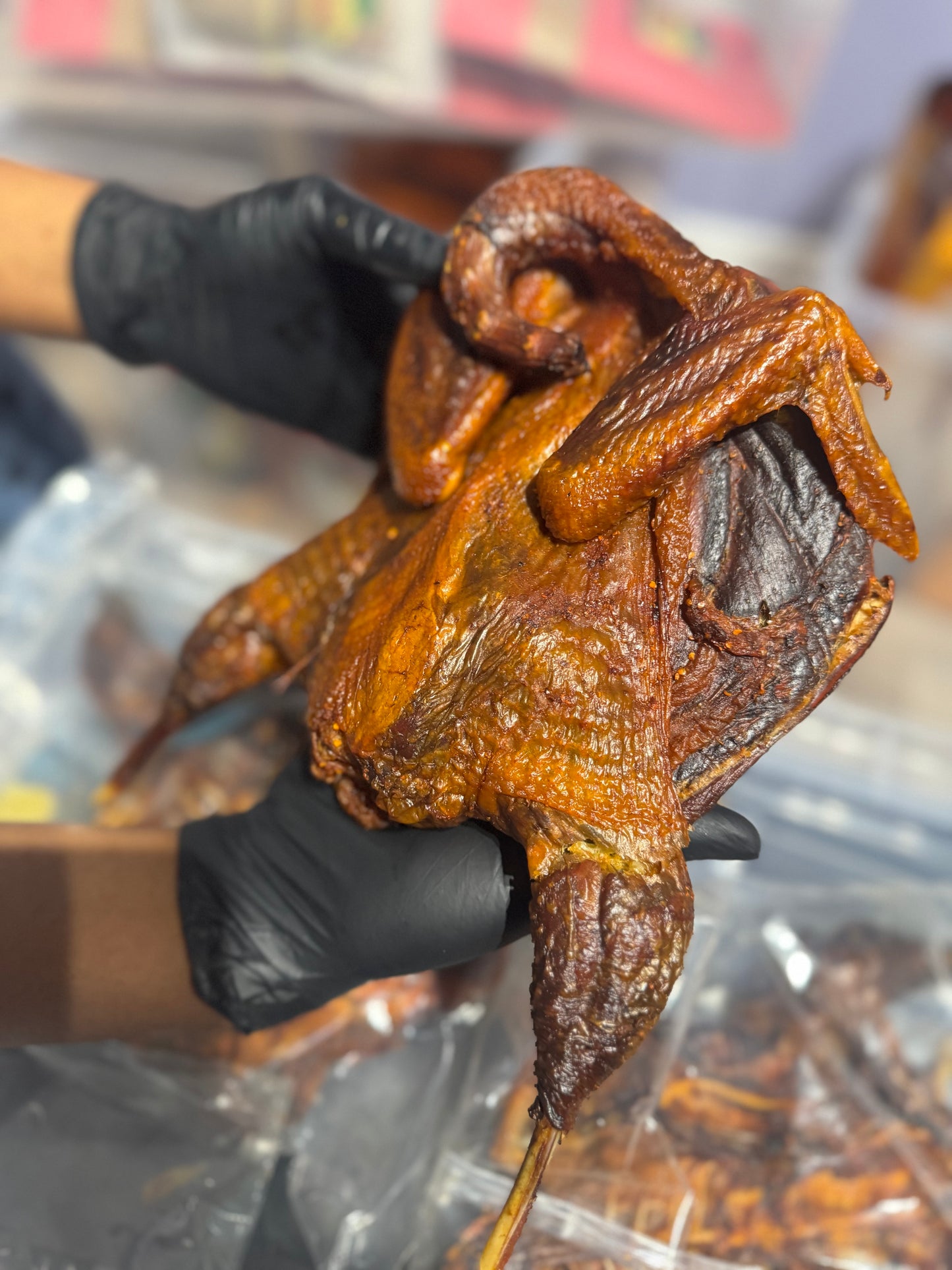 Smoked guinea fowl