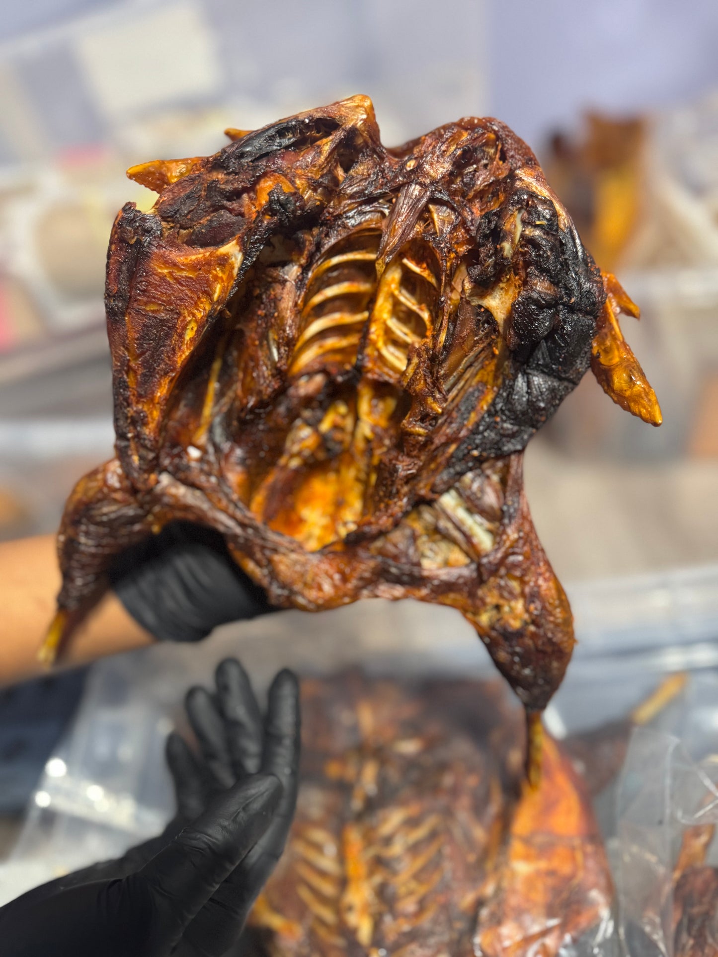 Smoked guinea fowl