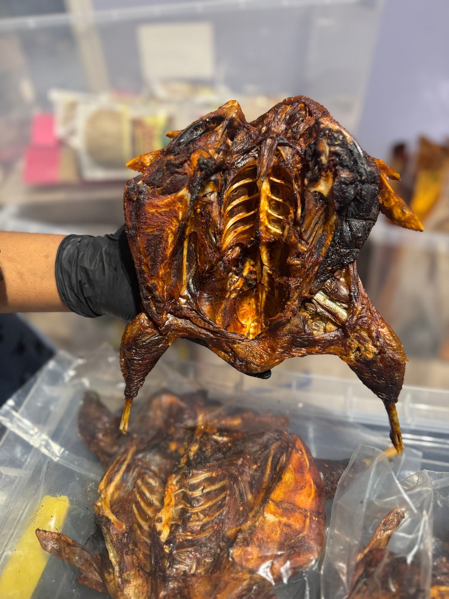 Smoked guinea fowl