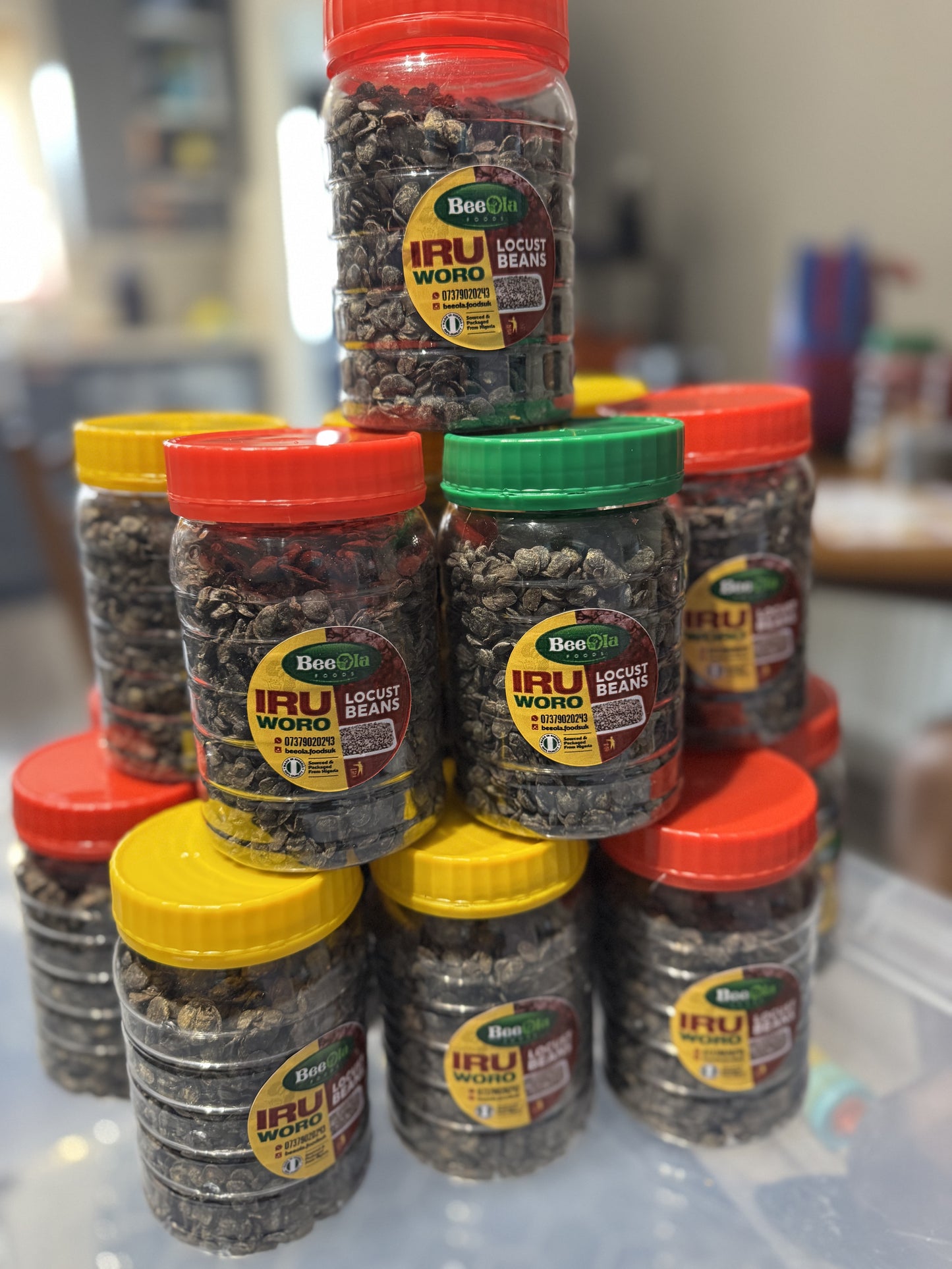 Buy flavourful dried locust beans (Iru) in the UK