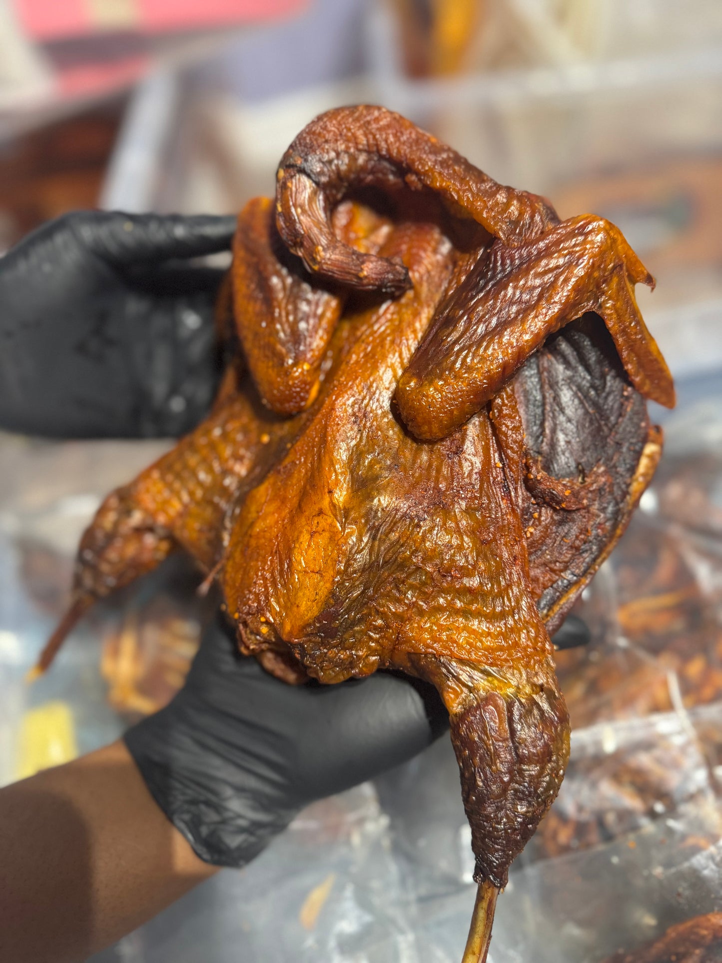 Smoked guinea fowl